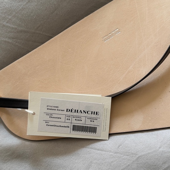 NWT Déhanche Brown Suede Undone Corset Belt - Picture 6 of 6